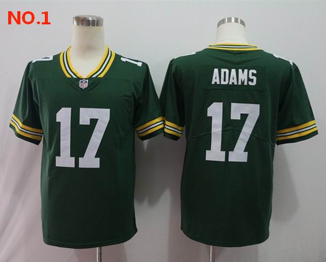 Men's Green Bay Packers #17 Davante Adams Jersey Green ;